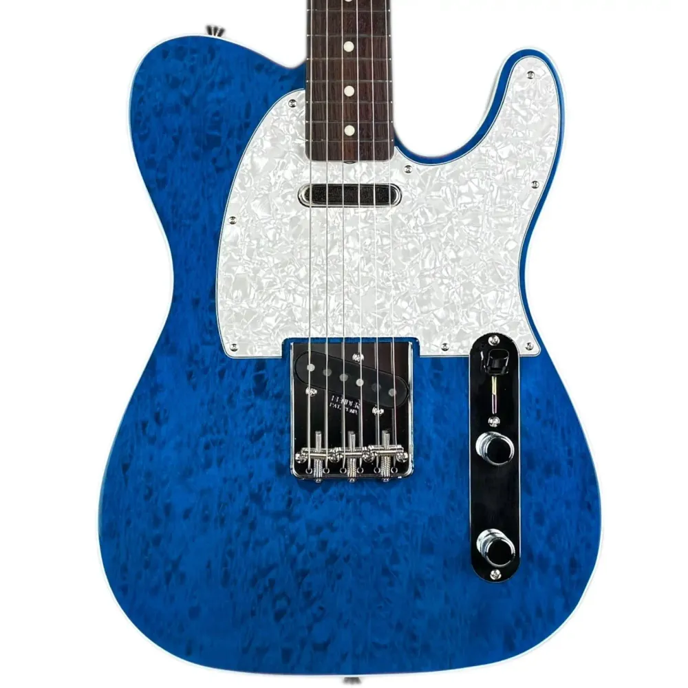 Fender Japan 60s Telecaster 2025 - Куилт Аш Транспарентен Син