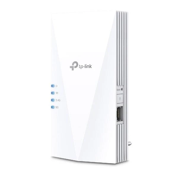 Безжичен разширител TP-LINK RE500X, 2.4 / 5 GHz, 1000 Mbps, Бял