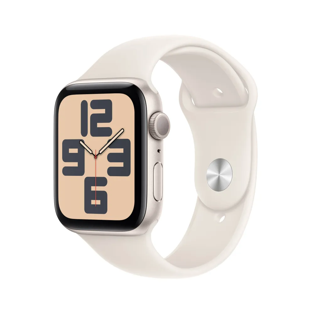 Apple Watch SE GPS 44mm Starlight Aluminium Case Starlight Sport Band - M/L