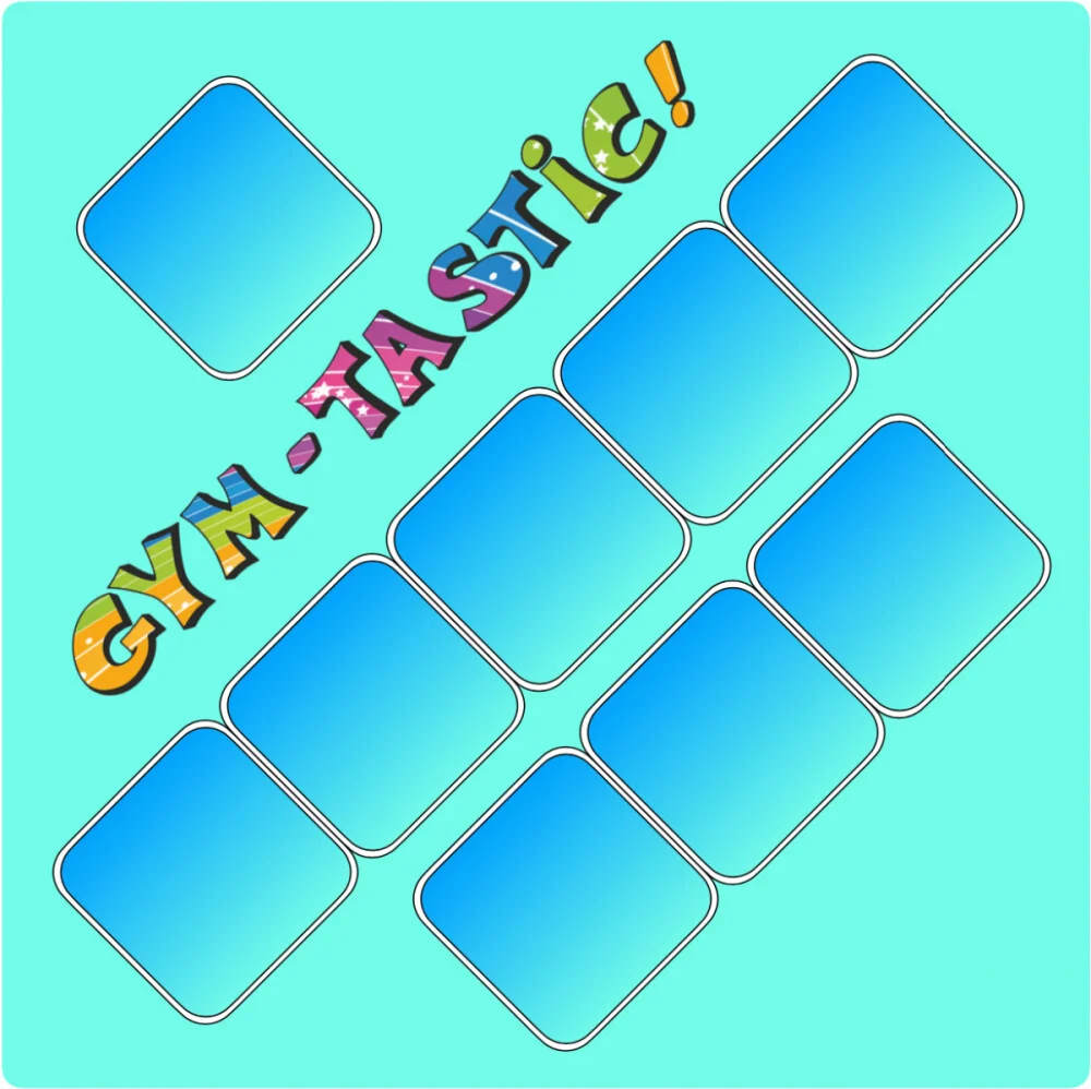 Gym Tastic подложка за мишка – 28x28 см, синя, с противохлъзгащо покритие