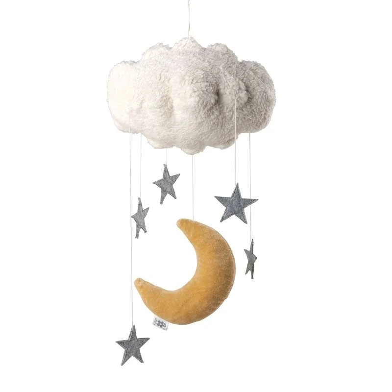 Висок капацитет Sebra Baby Mobile - Moon & Stars