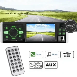 Мултимедия за кола с екран 4.1инча, TAKARA 4052AI, 1din, 4x45W