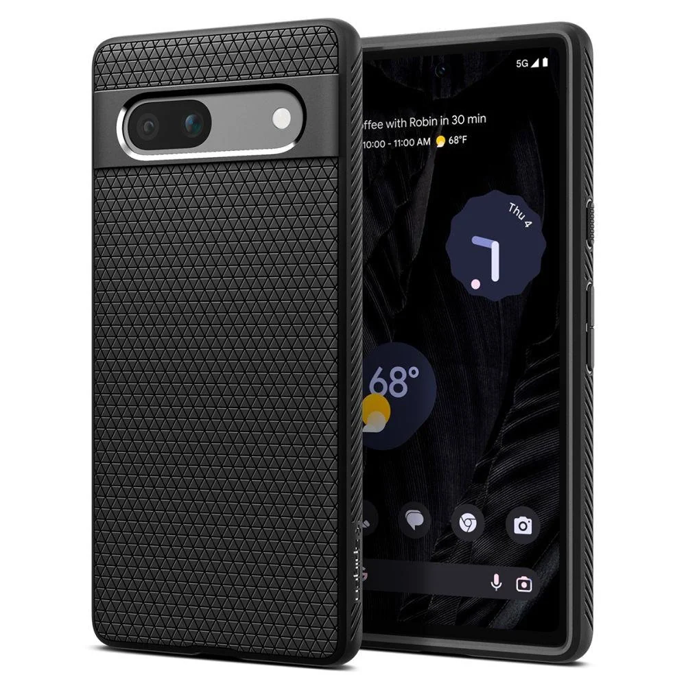 Кейс Spigen Liquid Air за Google Pixel 7a, матово черен