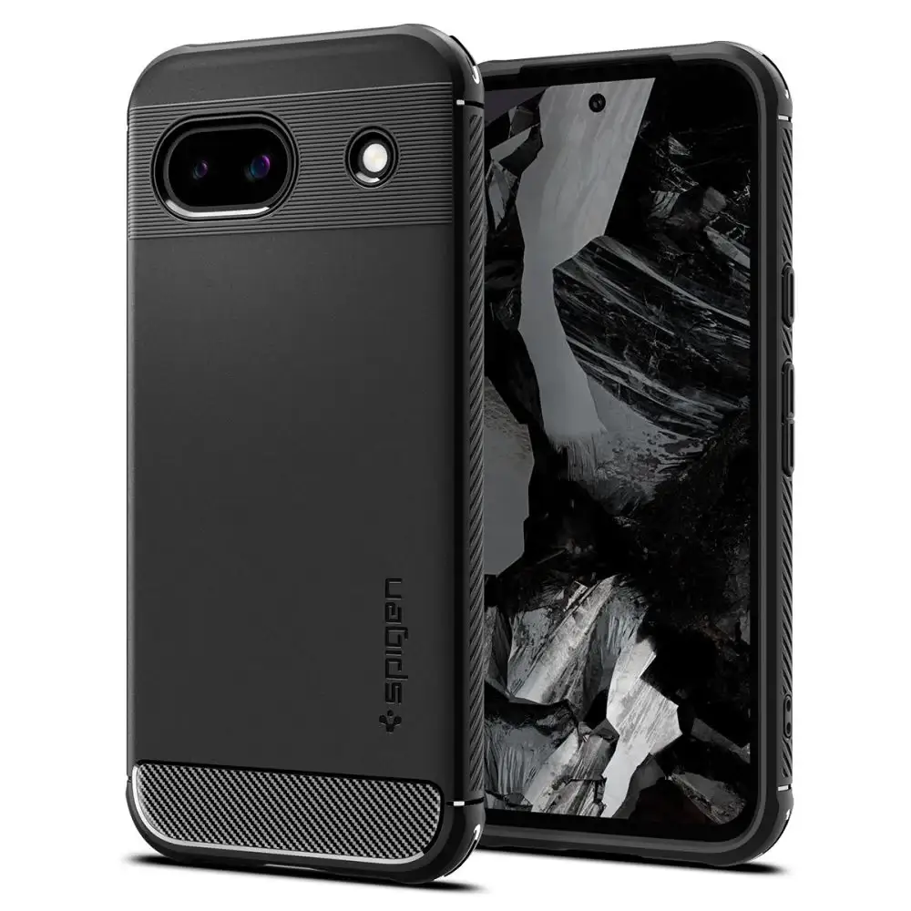 Кейс Spigen Rugged Armor за Google Pixel 8A, матово черен