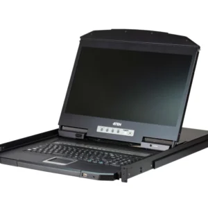 KVM Конзола ATEN 19" 8-Port PS/2-USB VGA Single Rail LCD KVM Switch
