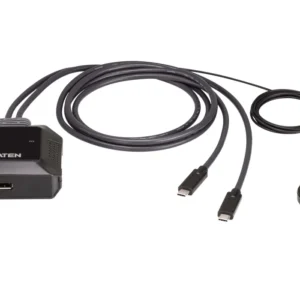 KVM превключвател, ATEN US3312, 2-портов, 4K, DisplayPort, USB-C