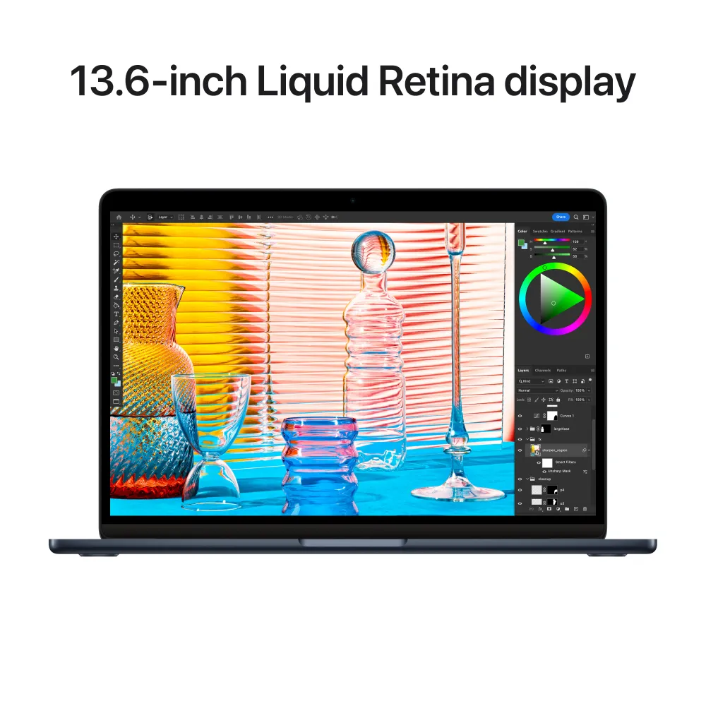 13-inch MacBook Air: Apple M2 chip 8‑core CPU and 8‑core GPU, 256GB SSD - Midnight