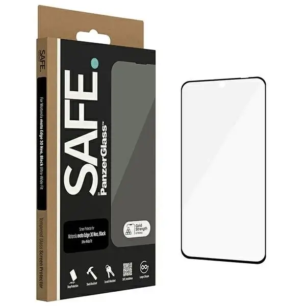 Скрийн протектор от закалено стъкло SAFE PanzerGlass Ultra-Wide Fit за Motorola Edge 30 Neo