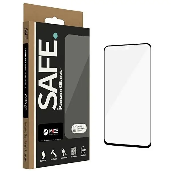 Скрийн протектор от закалено стъкло SAFE PanzerGlass Ultra-Wide Fit за Motorola Moto G32