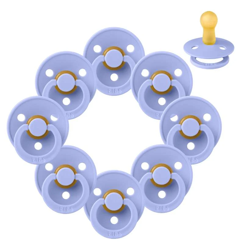 Bibs Round Colour Pacifier - Pack - 8 pcs. - sz. 2 - Hush