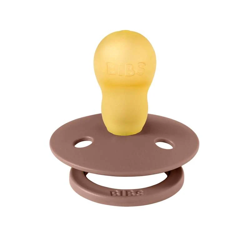Bibs Round Colour Pacifier - sz. 3 - natural rubberized - Woodchuck