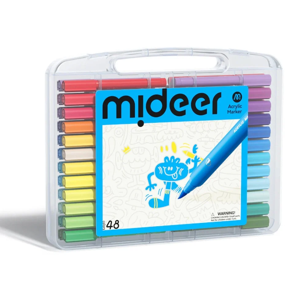 Mideer Акрилни химикалки в кутия 48 цвята