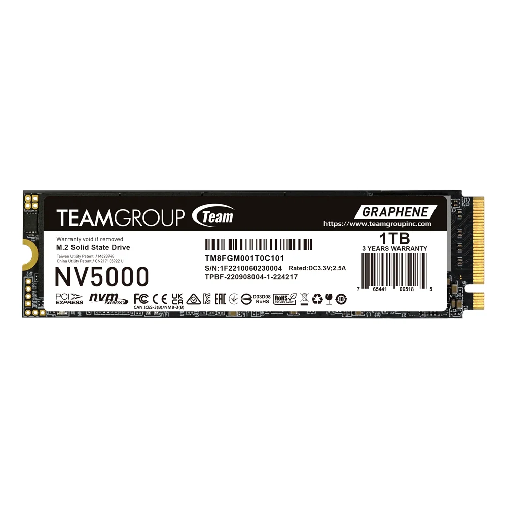 SSD Team Group NV500, M.2 2280 NVMe, 1TB, PCI-e 4.0 x4