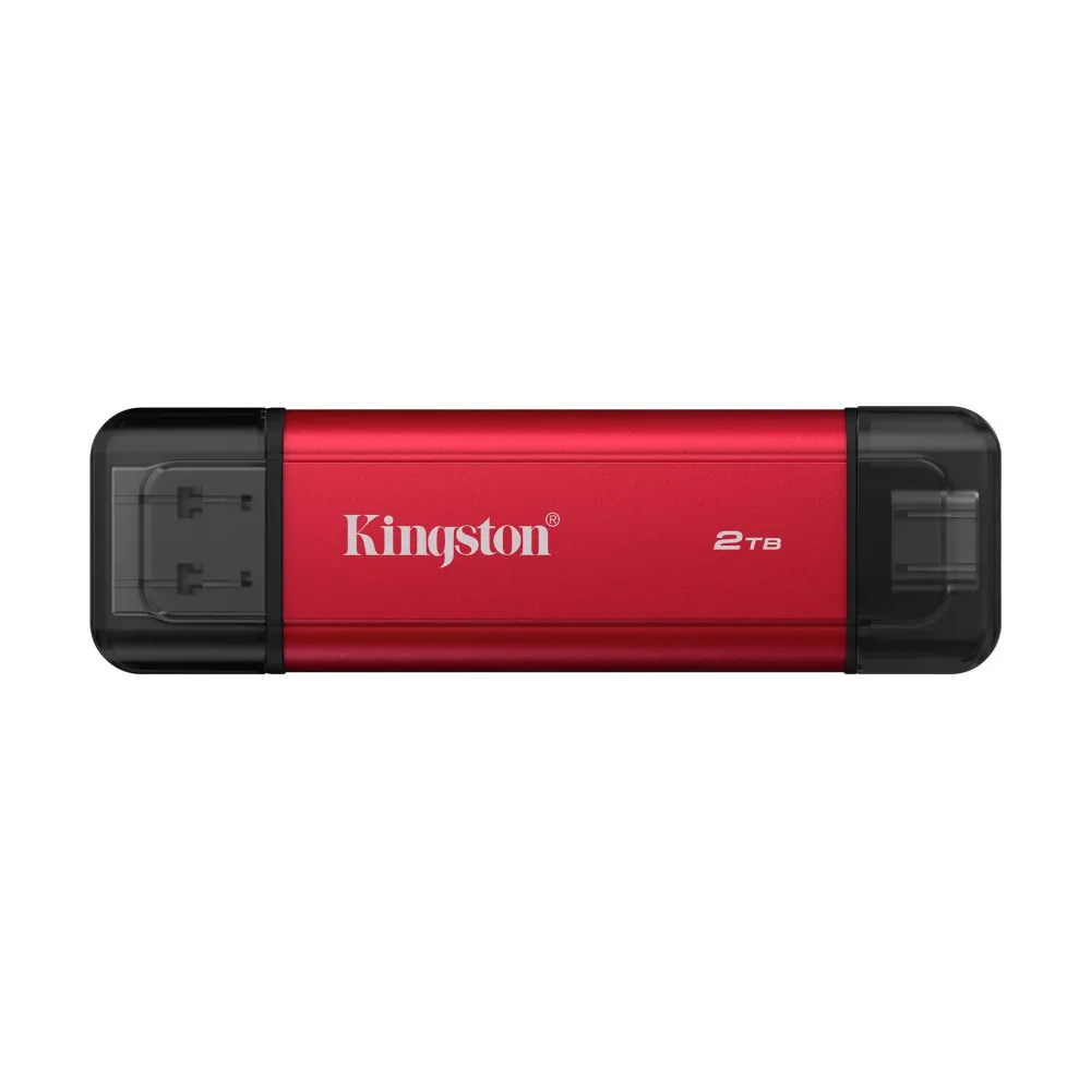 Флаш памет Kingston Dual USB-/C Portable SSD 2TB - Black/Red