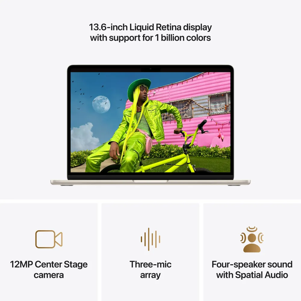 13-inch MacBook Air: Apple M5 chip 10-core CPU and 8-core GPU, 512GB SSD - Starlight
