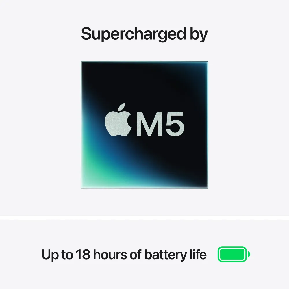 15-inch MacBook Air: Apple M5 chip 10-core CPU and 10-core GPU, 1TB SSD - Starlight