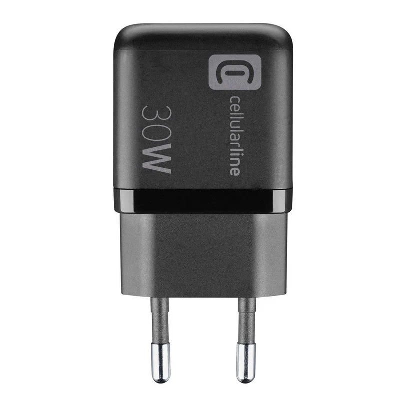 ЗАРЯДНО 220V 30W PD GAN USB+TYPE-C BK^