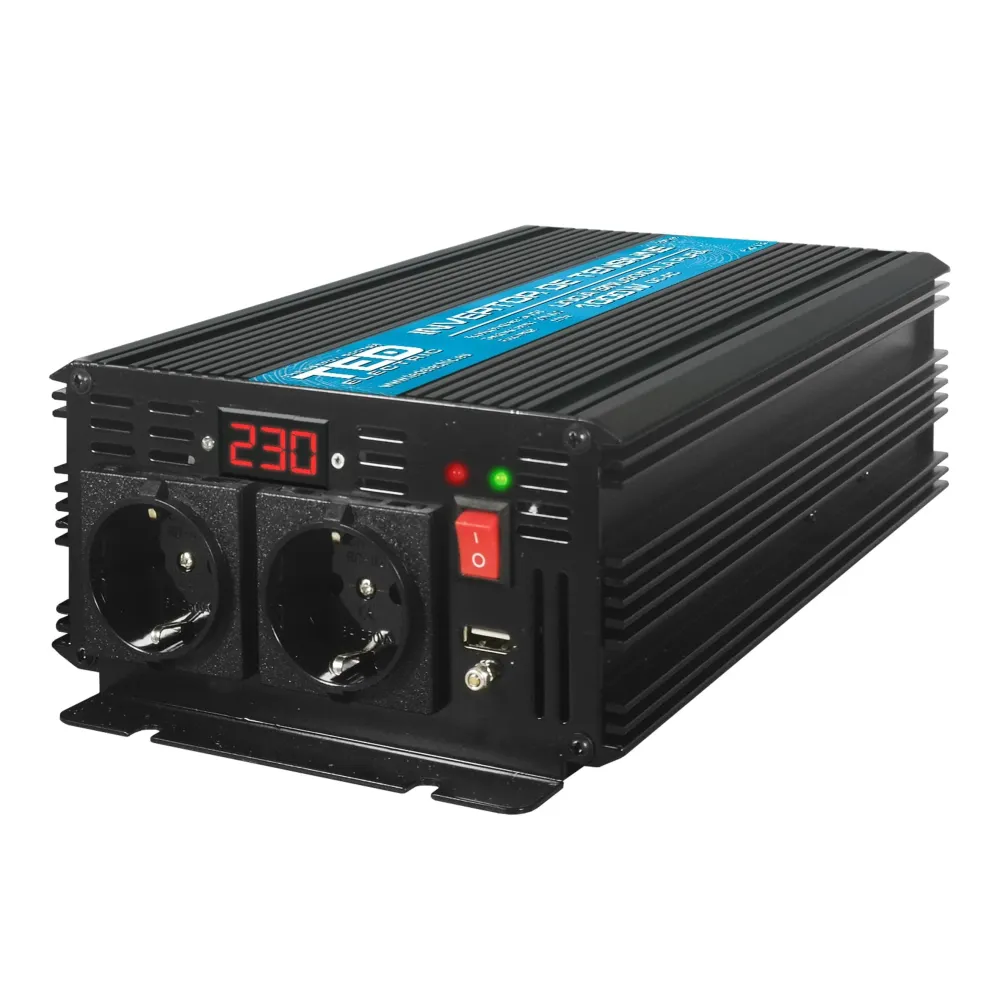 Инвертор 24/220 V DC/AC 1000/2000W Pure Sine Wave TED ELECTRIC чиста синусоида