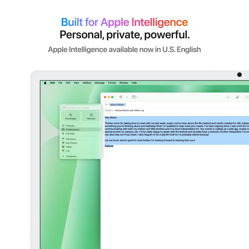 24-inch iMac Retina 4.5K display: Apple M4 chip 10-core CPU and 10-core GPU, 512GB SSD - Green