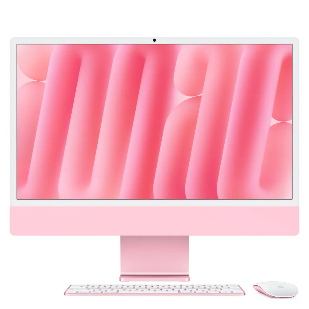 24-inch iMac Retina 4.5K display: Apple M4 chip 10-core CPU and 10-core GPU, 512GB SSD - Pink