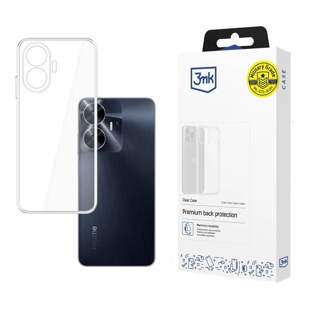 3mk Прозрачен калъф за Realme C55 - прозрачен