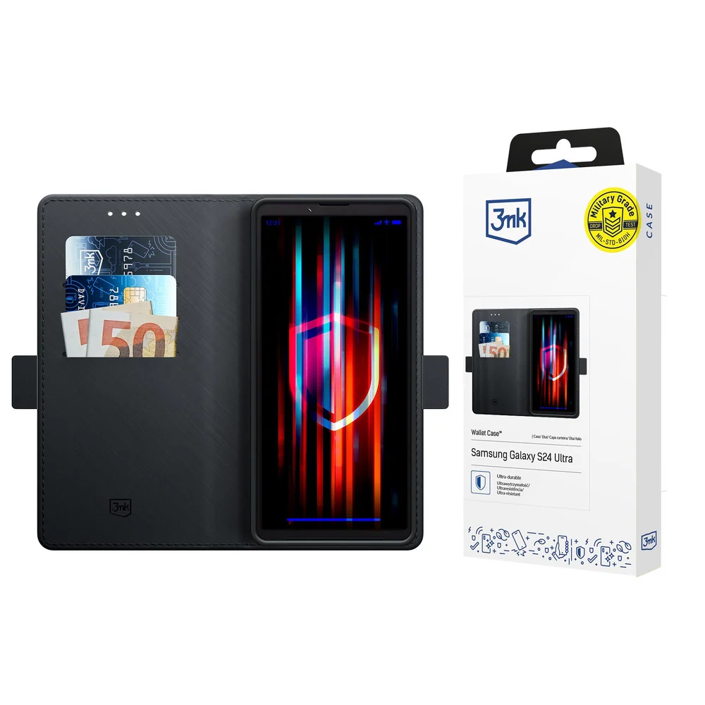 3mk калъф-портфейл за Sony Xperia 10 VII - черен