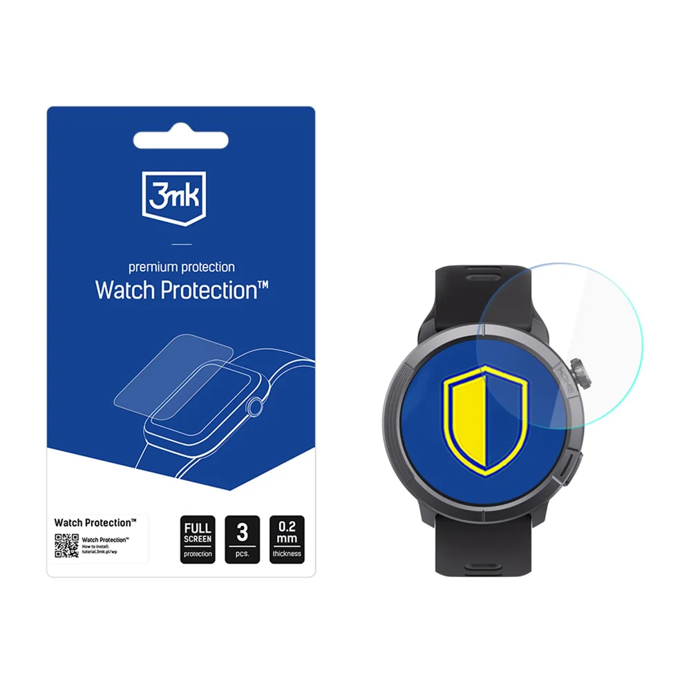 Хибридно стъкло за дисплея на смарт часовника 3mk Watch Protection FlexibleGlass на STELIO Activ Pro AI GPS 46 мм