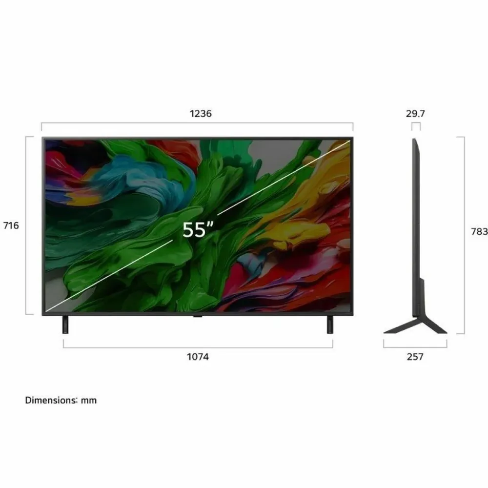 Смарт телевизор LG 55QNED87A6B 55" (55") 4K Ultra HD (4K Ultra HD) LED HDR Edge-LED AMD FreeSync (LED) (HDR) (Edge-LED) (A...