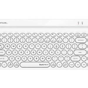 Безжична клавиатура A4tech Fstyler FBK30, Bluetooth, 2.4G, Стойка за телефон, Кирилизирана, Бяла