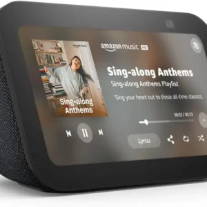Смарт тонколона Amazon Echo Show 5, Gen 3, сензорен екран, гласов асистент, черен