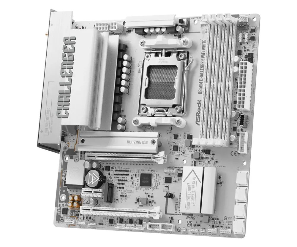 Дънна платка ASRock B850M CHALLENGER WIFI WHITE socket AM5