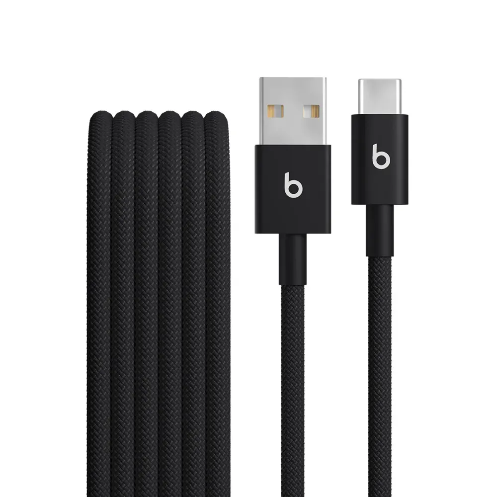 Beats USB- to USB-C Woven Cable (1.5 m) - Bolt Black