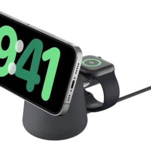 Belkin BOOST CHARGE PRO 2--1 Wireless Charging Dock MagSafe 15W - Charcoal