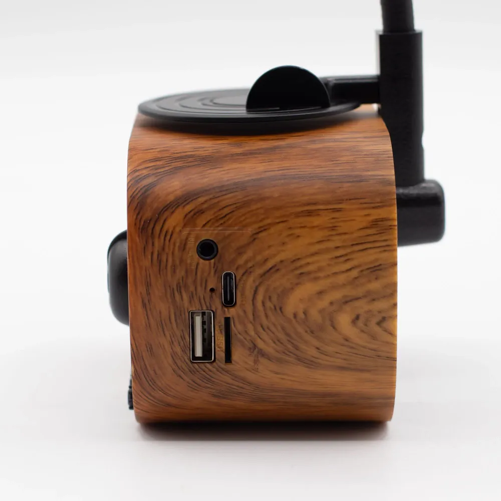 Ретро мини грамофон високоговорител – Bluetooth и FM радио – 5 вата x 1