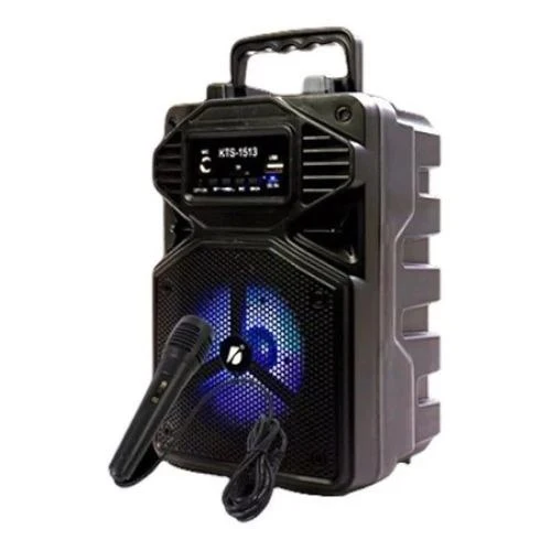 С ПОДАРЪК ! Караоке тонколона с Bluetooth KTS-1513 4'' и микрофон