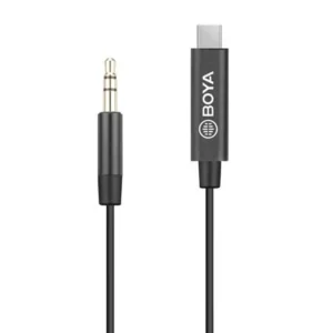 Адаптер BOYA 3.5mm TRS мъжки към USB-C мъжки, 20cm