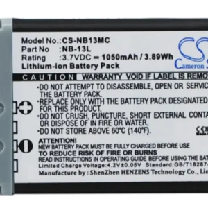 Батерия за фотоапарат / камера CANON NB13MC NB13L 3,7V 1050 mAh LiIon Cameron Sino