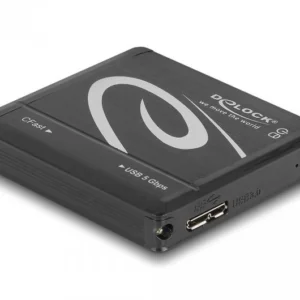 Четец за CFast карти DeLock, 5 Gbps, Черен