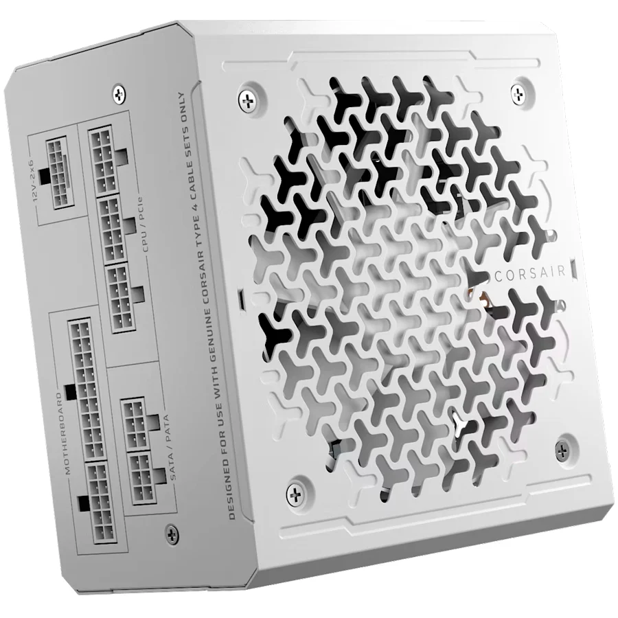 Захранващ блок Corsair RM750e White 750W 80+ Gold ATX 3.1, Fully Modular