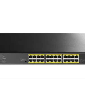 Суич Cudy GS1028PS2, 24 портов, 10/100/1000, 24× GbE 802.3at/af PoE, 2× Uplink SFP, Default/VLAN/Extend Modes , за 19" rack