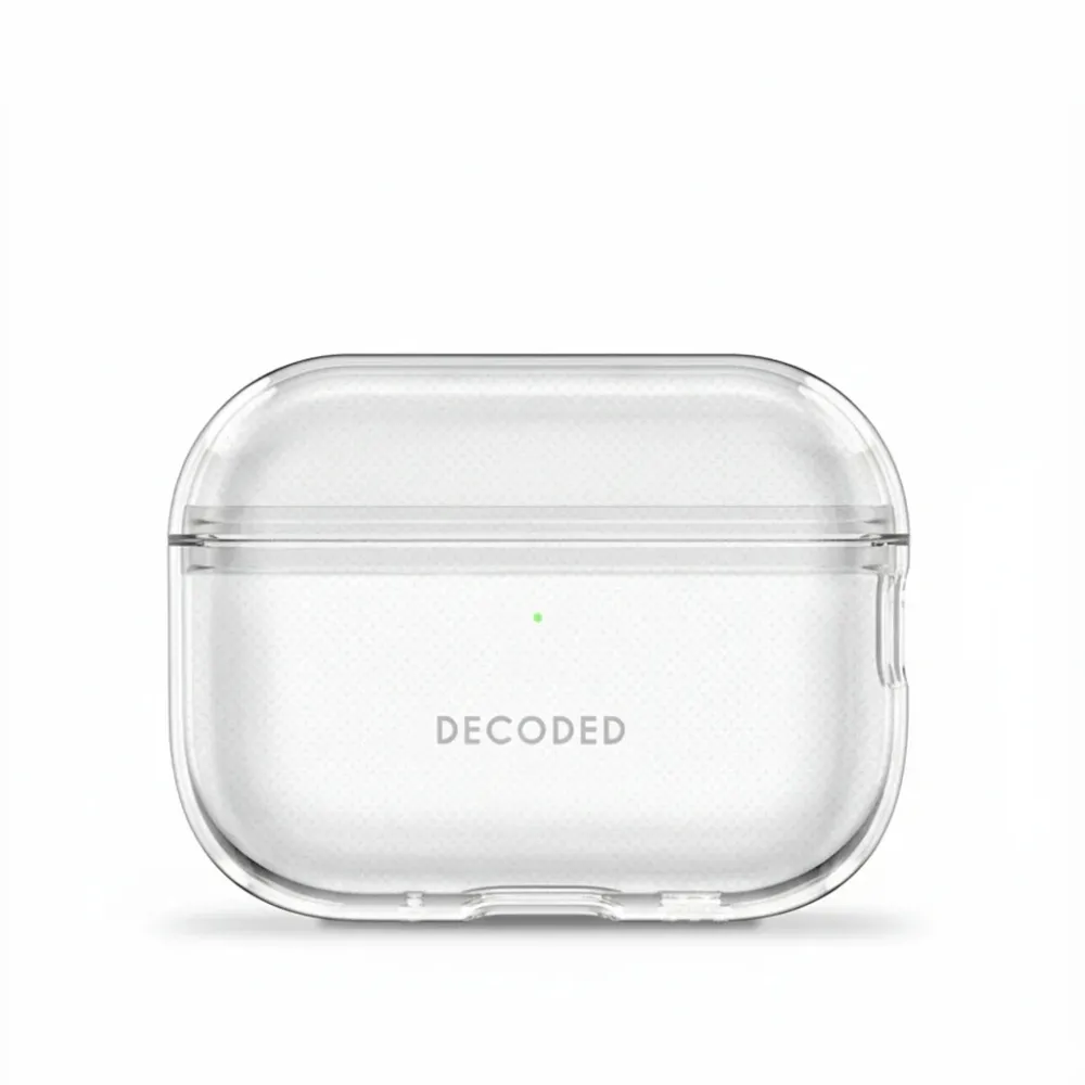 Прозрачен кейс от DECODED за AirPods Pro 3