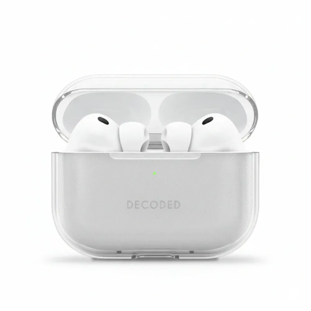 Прозрачен кейс от DECODED за AirPods Pro 3