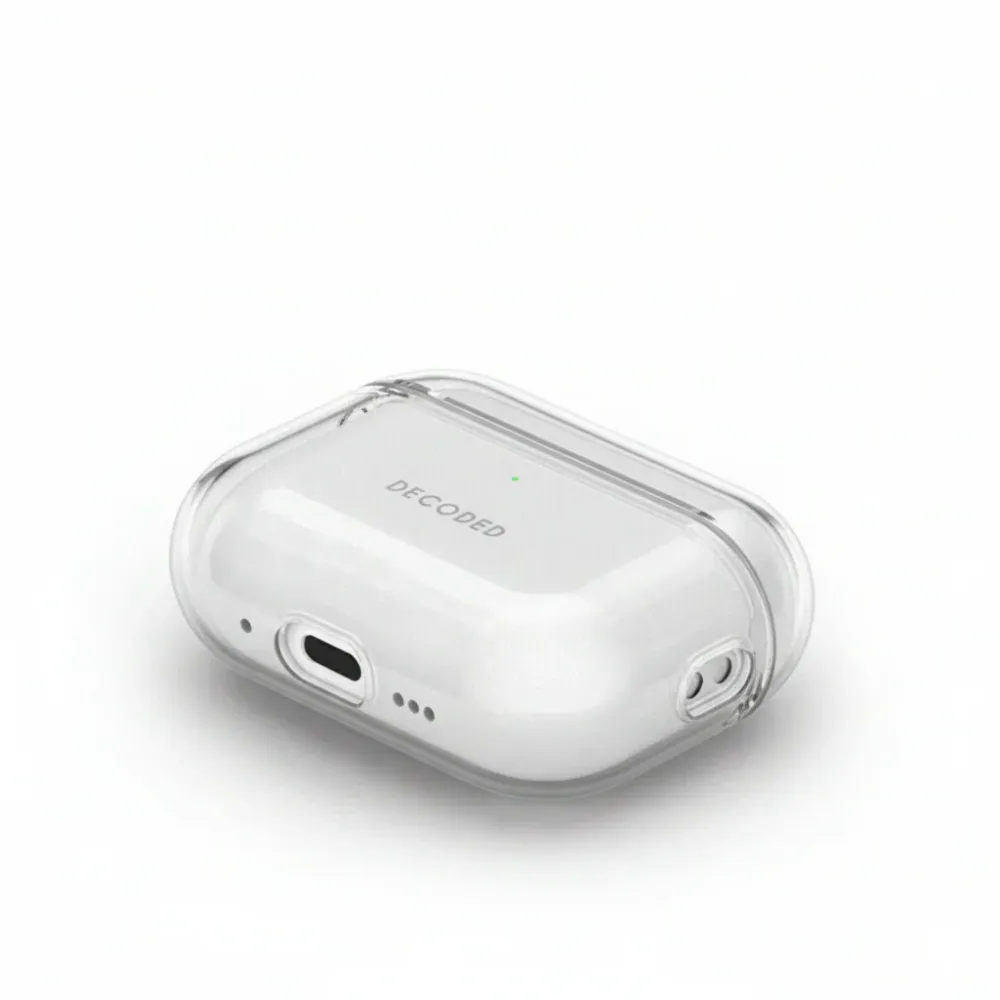Прозрачен кейс от DECODED за AirPods Pro 3