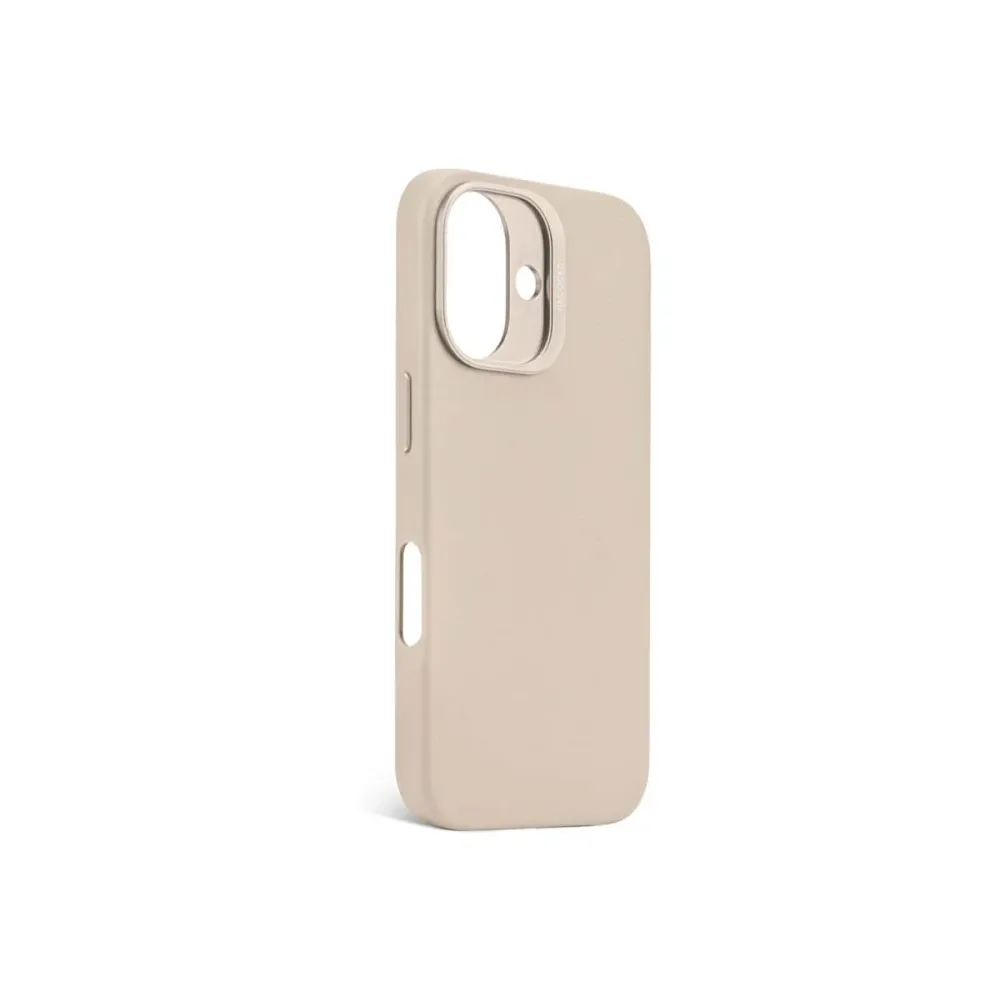 Кейс от Decoded - Backcover от еко кожа за iPhone 16 бежов