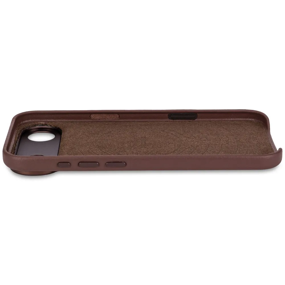 DECODED LEATHER BACKCOVER IPHONE AIR - CHOCOLATE BROWN