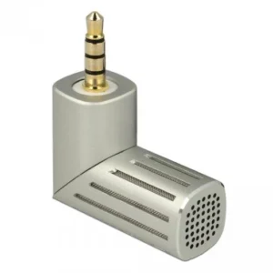 Микрофон DeLock 65893, За смартфон/таблет, 3.5 mm 4 Pin Stereo Jack 90°, Сребрист