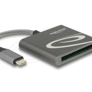Четец Delock външен Card Reader CFast 2.0 type I / II, USB Type-C