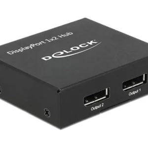 Сплитер DeLock, DisplayPort 1.2 Splitter 1 x DisplayPort - 2 x DisplayPort out 4K