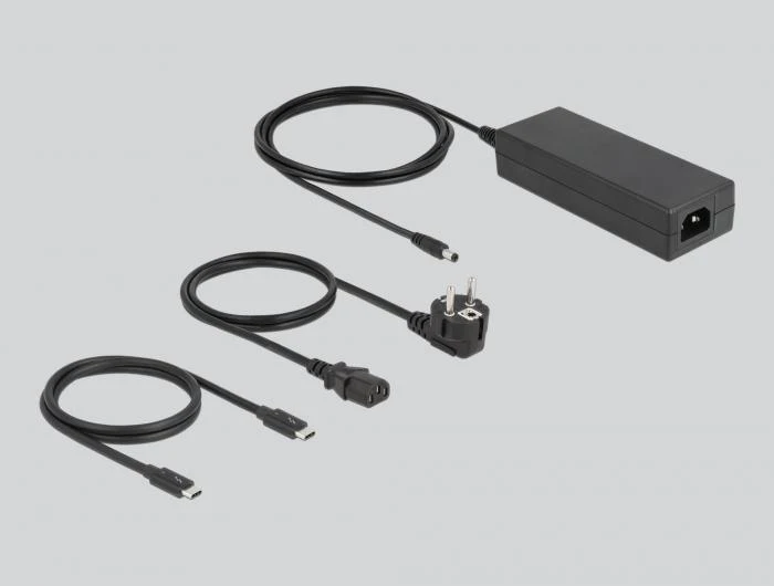 Delock Thunderbolt 4 хъб - 3x Thunderbol 4, 1x USB-, сив