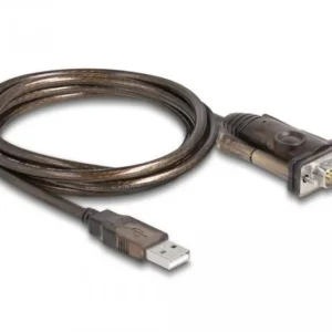 Адаптер Delock USB 2.0 Type- - Serial RS-232 D-Sub 9 pin мъжко, 1.5 m